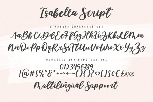Isabella Script - Cute Branding Font from Jimtype Studio