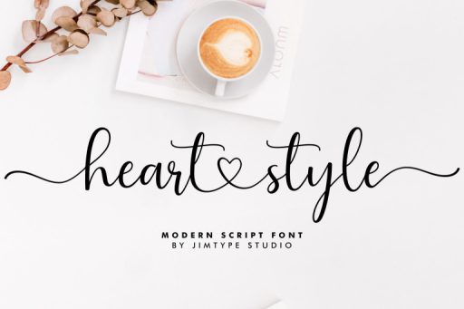 Heart Style - Wedding Branding Font from Jimtype Studio
