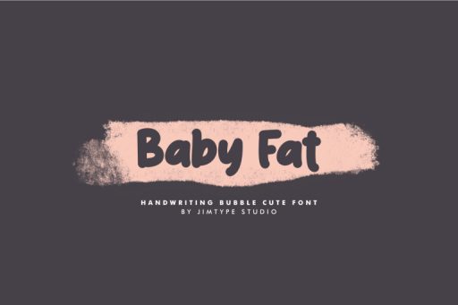 Baby Fat - Handwriting Branding Font from Jimtype Studio