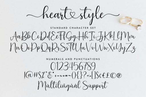 Heart Style - Wedding Branding Font from Jimtype Studio