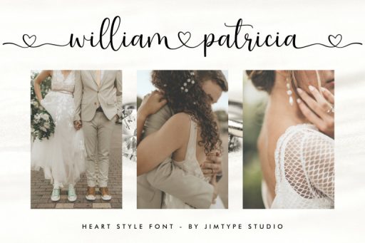 Heart Style - Wedding Branding Font from Jimtype Studio