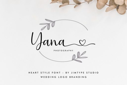 Heart Style - Wedding Branding Font from Jimtype Studio