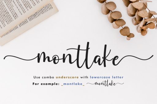 Montlake Font - Wedding Branding Font from Jimtype Studio