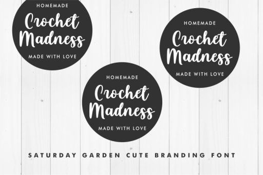 Saturday Garden - Cute Branding Font from Jimtype Studio
