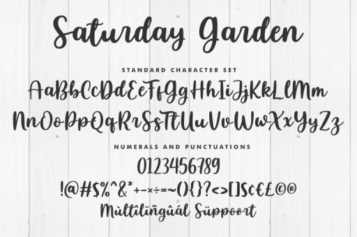 Saturday Garden - Cute Branding Font from Jimtype Studio