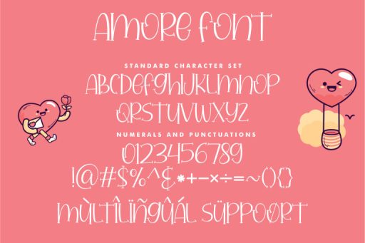 Amore Font - Display Serif Cute Font from Jimtype Studio