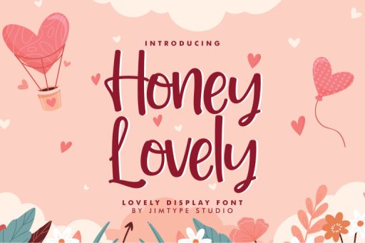 Honey Lovely Font - Playful Cute Font from Jimtype Studio