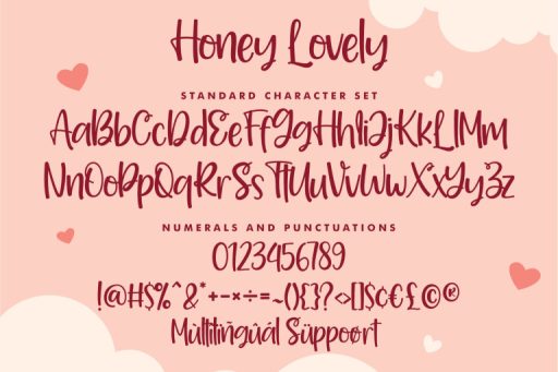 Honey Lovely Font - Playful Cute Font from Jimtype Studio