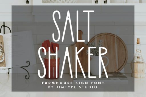Salt Shaker Font - Tall and Skinny Font from Jimtype Studio