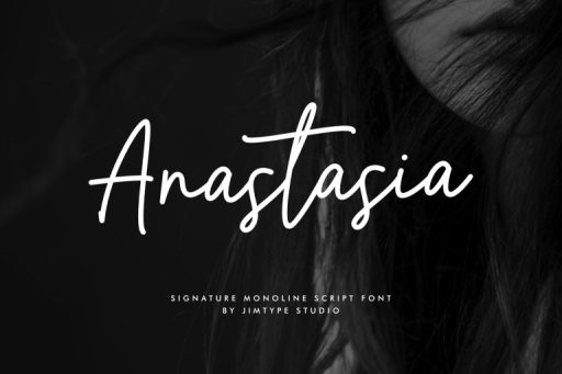 Anastasia Script Font - Business Branding Font from Jimtype Studio