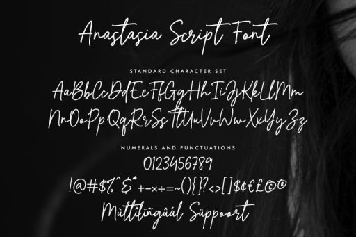 Anastasia Script Font - Business Branding Font from Jimtype Studio