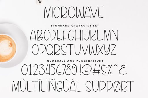 Microwafe Font - Tall and Skinny Font from Jimtype Studio