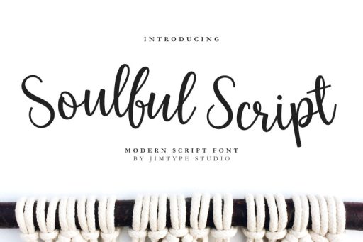 Soulful Script Font - Wedding Branding Font from Jimtype Studio