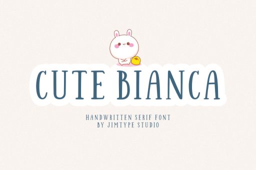Cute Bianca - Farmhouse Quirky Font from Jimtype Studio