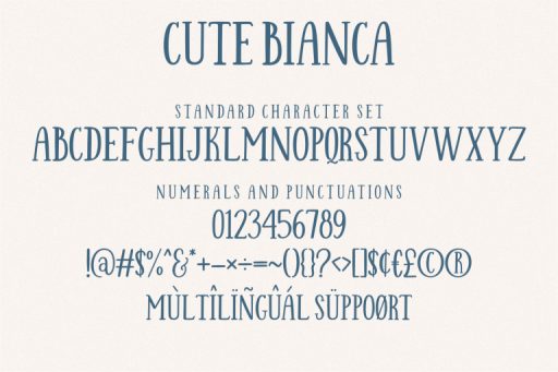 Cute Bianca - Farmhouse Quirky Font from Jimtype Studio
