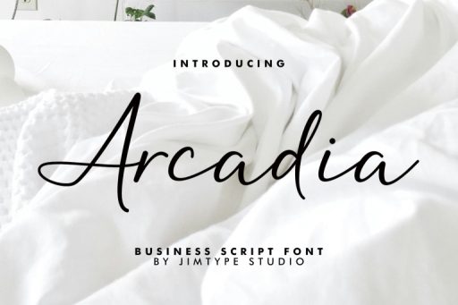 Arcadia Font - Business Branding Script Font from Jimtype Studio