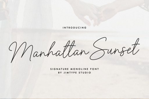 Manhattan Sunset Font - Business Branding Script Font from Jimtype Studio