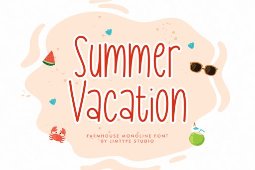Summer Vacation - Farmhouse Font from Jimtype Studio