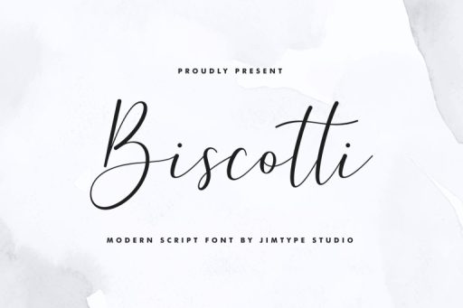 Biscotti Script Font - Wedding Business Font from Jimtype Studio