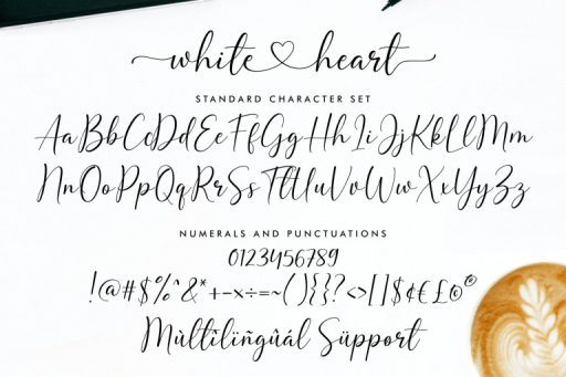 White Heart - Wedding Branding Font from Jimtype Studio