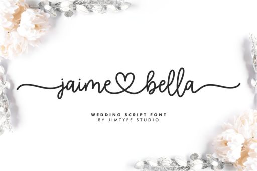 Jaime Bella - Wedding Branding Font from Jimtype Studio