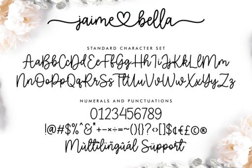 Jaime Bella - Wedding Branding Font from Jimtype Studio