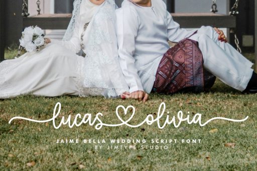 Jaime Bella - Wedding Branding Font from Jimtype Studio