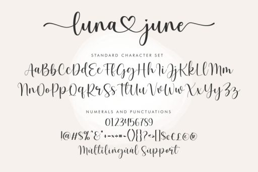 Luna June - Wedding Branding Font from Jimtype Studio