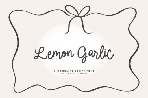 Lemon Garlic - Business Branding Font from Jimtype Studio