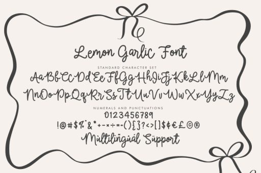 Lemon Garlic - Business Branding Font from Jimtype Studio