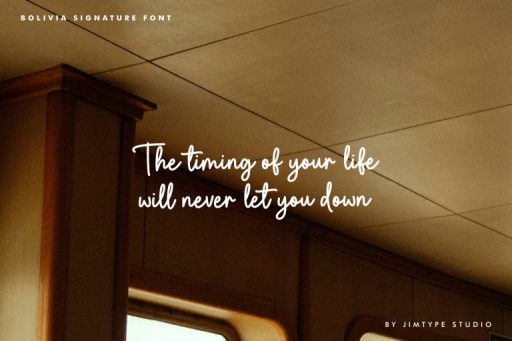 Bolivia Signature Font - Business Branding Font from Jimtype Studio
