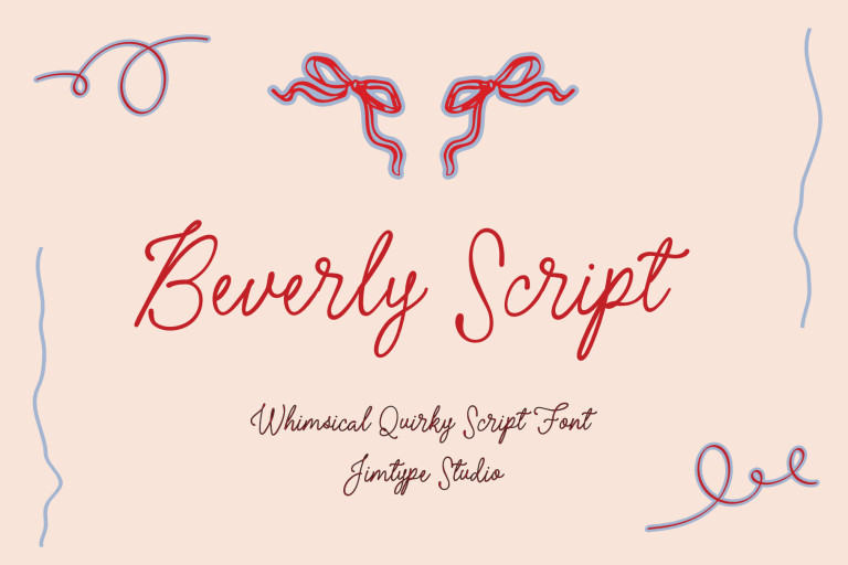 Beverly Script -  Whimsical Business Branding Font from Jimtype Studio