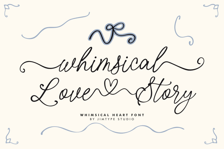 Whimsical Love Story -  Whimsical Business Branding Font from Jimtype Studio