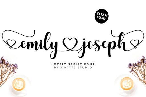 Emily Joseph - Wedding Branding Font from Jimtype Studio