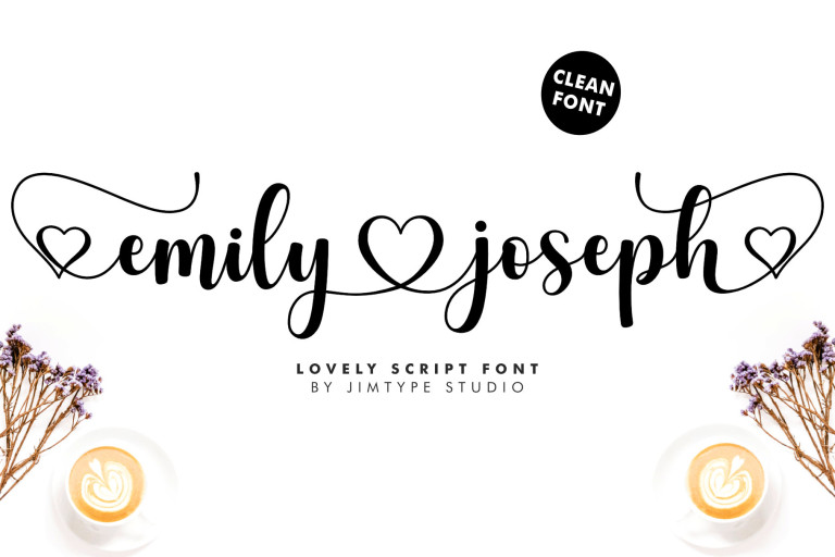 Emily Joseph - Wedding Branding Font from Jimtype Studio