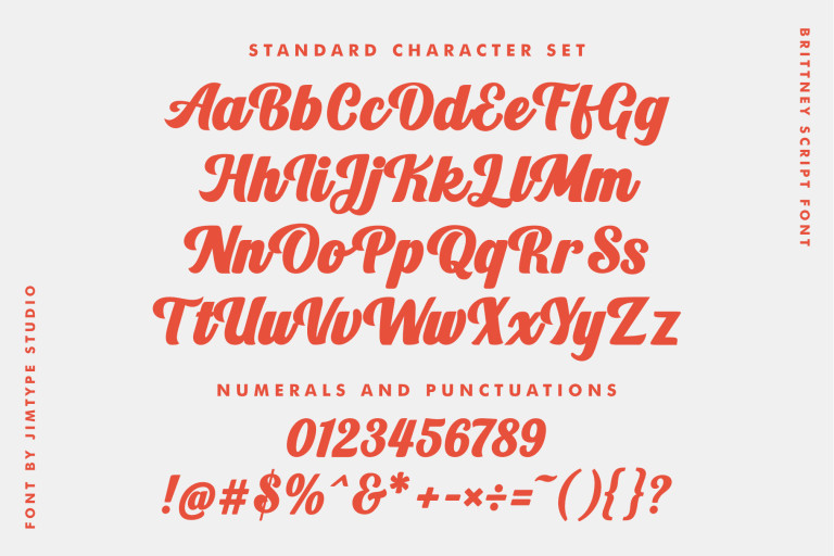 Brittney Sript - Branding Design Font from Jimtype Studio