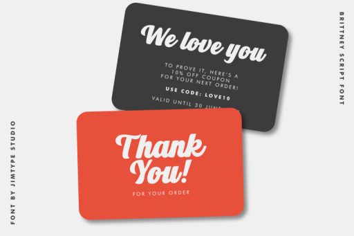 Brittney Sript - Branding Design Font from Jimtype Studio