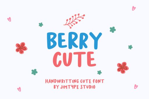 Berry Cute - Handwriting Branding Font from Jimtype Studio