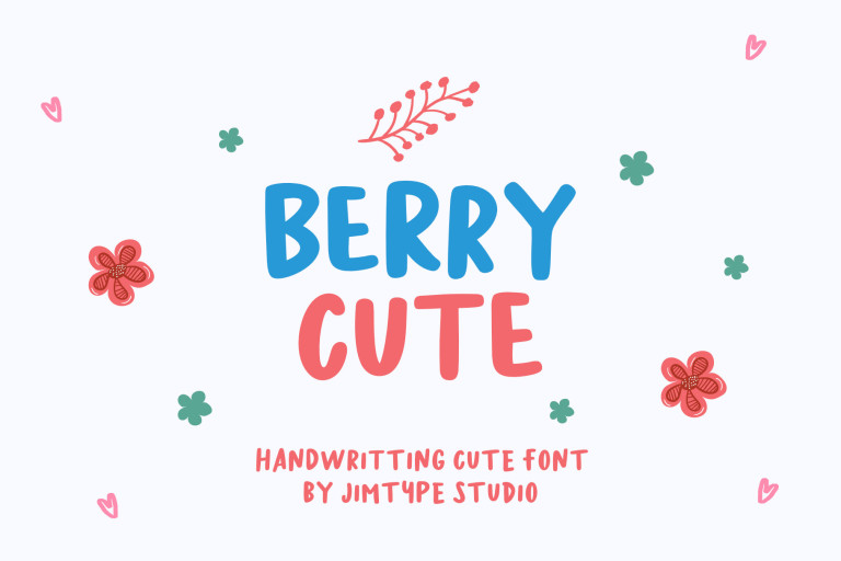 Berry Cute - Handwriting Branding Font from Jimtype Studio