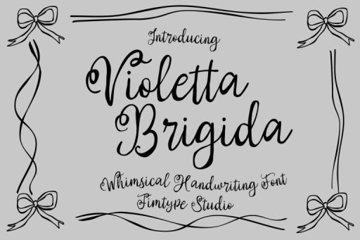 Violetta Brigida -  Whimsical Business Branding Font from Jimtype Studio
