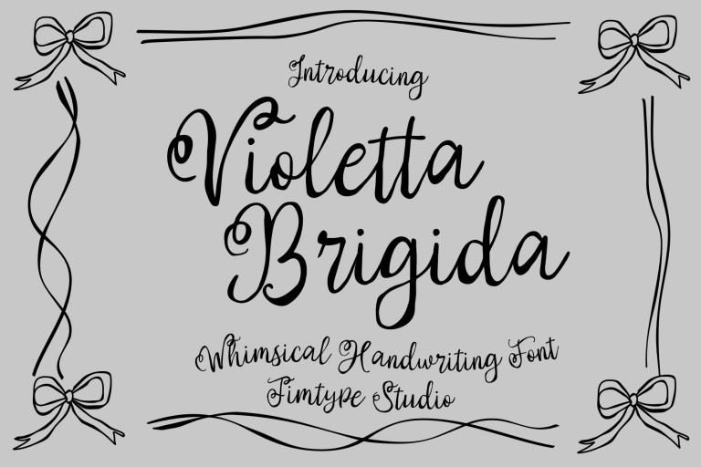 Violetta Brigida -  Whimsical Business Branding Font from Jimtype Studio