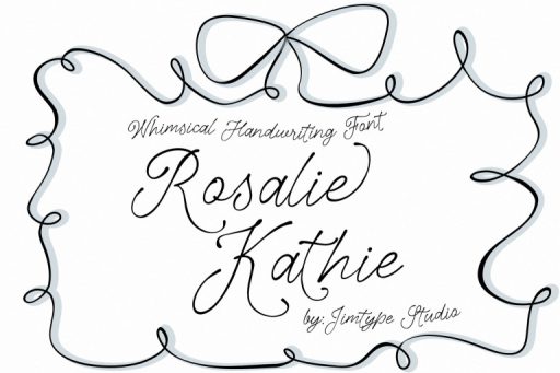 Rosalie Kathie -  Whimsical Business Branding Font from Jimtype Studio