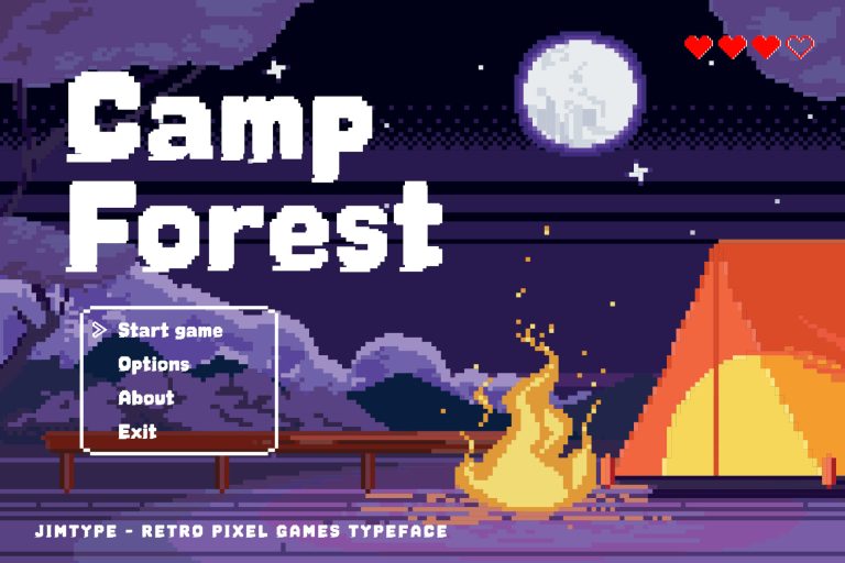 Pixel Strike - Retro Pixel for Gaming, Arcade & 8-Bit Font from Jimtype Studio