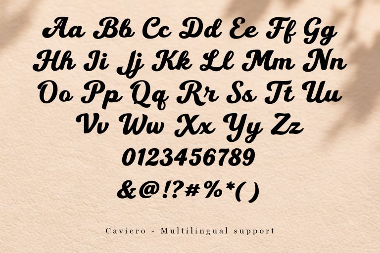 Caviero Font - Bold Script for Branding & Packaging from Jimtype Studio
