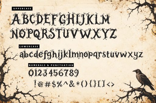 Hollowthorn — A Gothic Horror-Style Display Font From Jimtype Studio