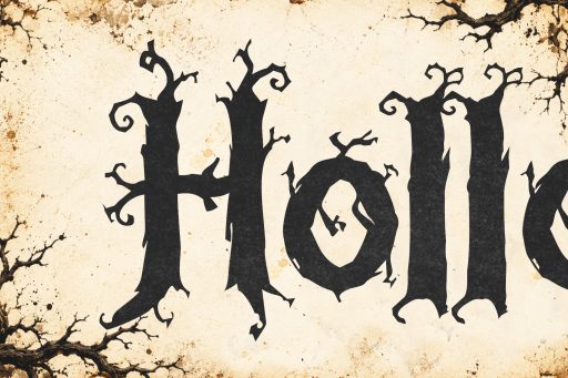 Hollowthorn — A Gothic Horror-Style Display Font From Jimtype Studio
